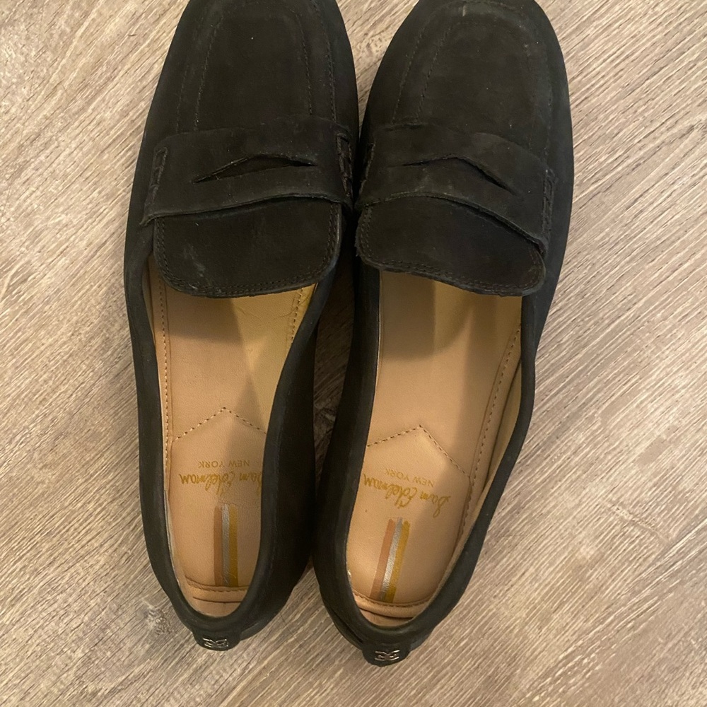 Sam Edelman Black Suede Loafers